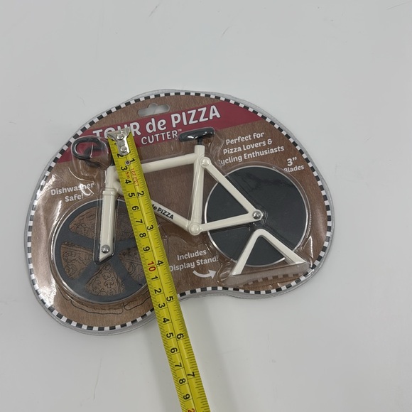 SOHO KITCHEN Tour de Pizza Cutter White Bike NEW - Picture 9 of 12